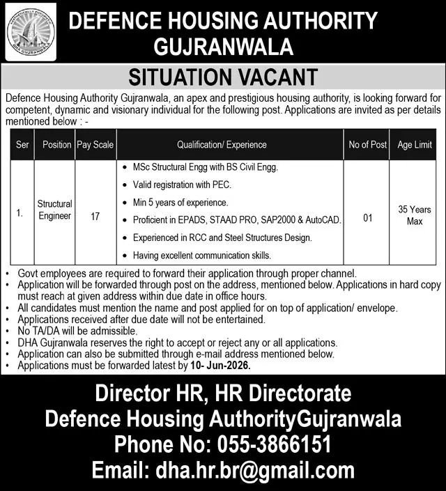 DHA-Gujranwala-2026-Advertisement