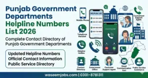 Punjab Government Departments Helpline Numbers List 2026